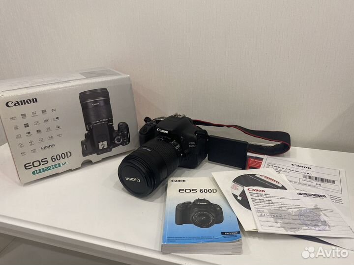 Зеркальный фотоаппарат canon 600d 18 -135