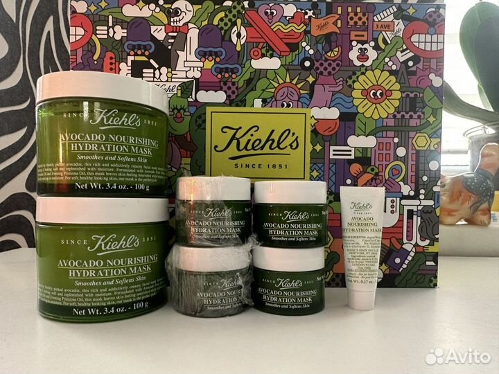 Маски Kiehls авокадо, глина, куркума США