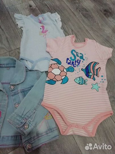 Боди для девочки 80 86