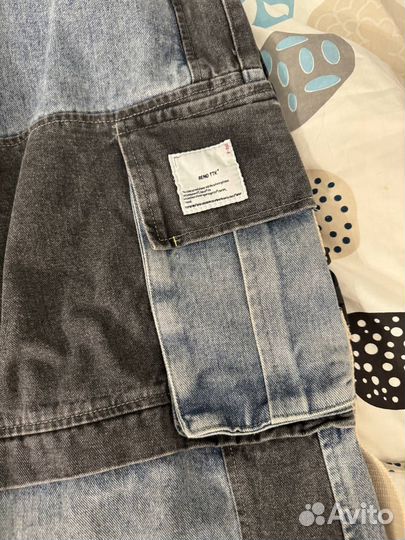 Джинсы карго оверсайз