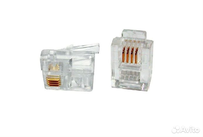 Коннекторы телефонные Разъем 4P4C