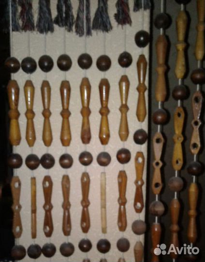 Штора из точеного дерева