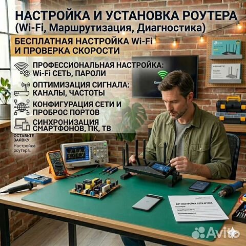 Настройка WiFi-роутеров Ускорение интернета, Долгопрудный