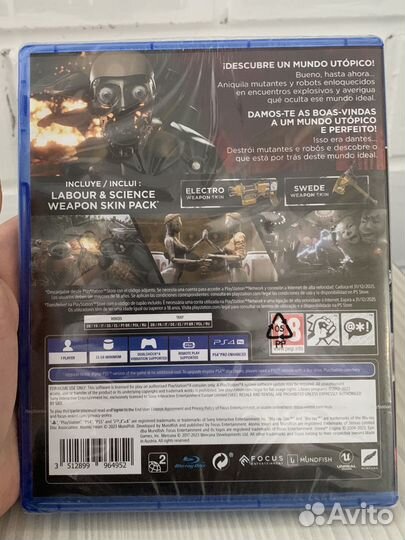 Atomic heart PS4 новый диск