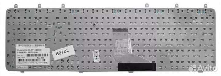 Клавиатура HP Pavilion dv7-1001ef серебристая, OEM