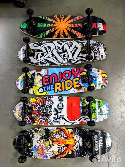 Скейтборд круизер деревянный