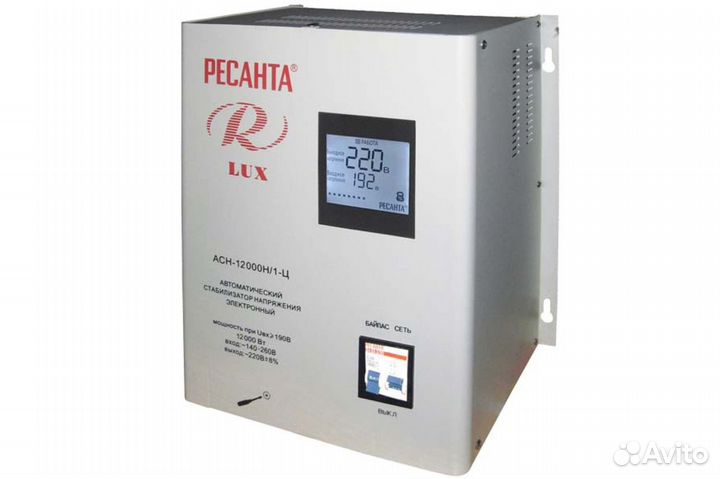 Стабилизатор ресанта асн-12 000Н/1-Ц Lux