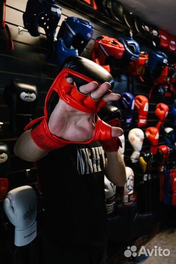 Перчатки мма Green Hill (Союз мма России)