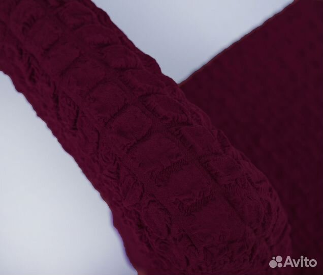 Чехол на стул со спинкой Venera, цвет Бордовый