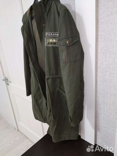 Парка демисезонная в стиле милитари 46 размер