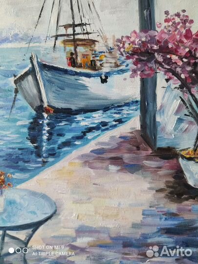 Картина маслом на холсте Морской пейзаж