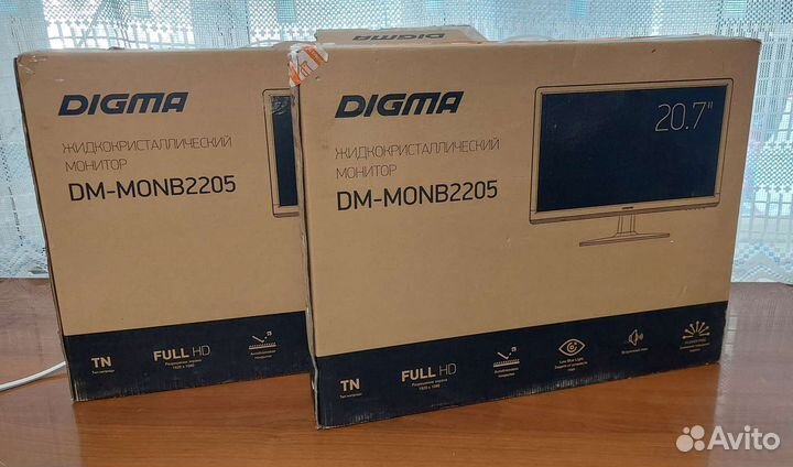 Монитор 21 дюйм Новый FullHD Vga Hdmi