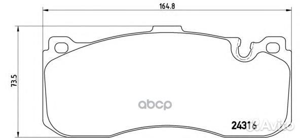 Колодки тормозные P06041 Brembo