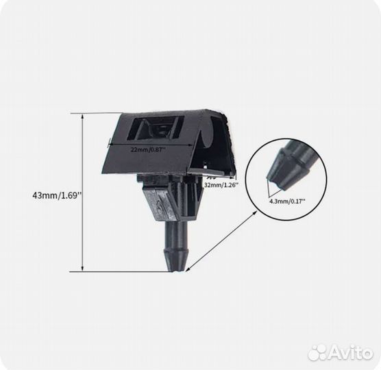 Форсунки лобового стекла Nissan Qashqai