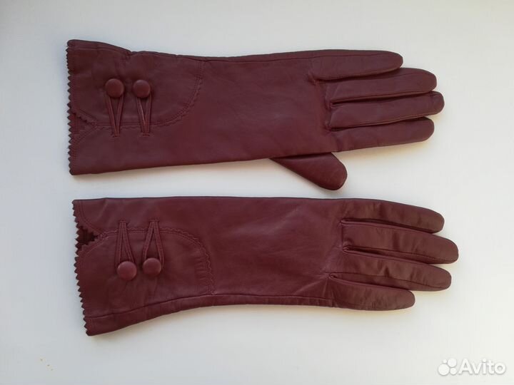 Перчатки кожаные