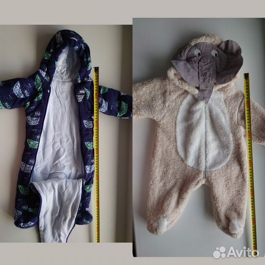 Комбинезон детский демисезон теплый 52 58