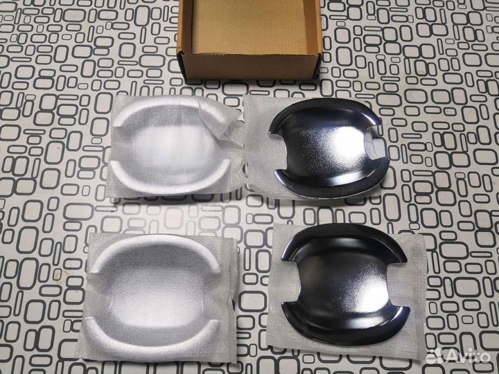 Хромированные накладки для ниш дверных ручек Volks