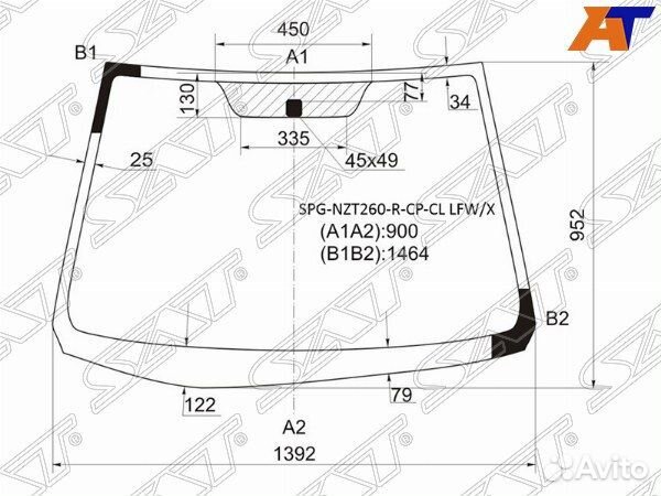 Стекло лобовое toyota allion