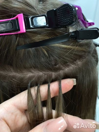 Наращивание волос модель