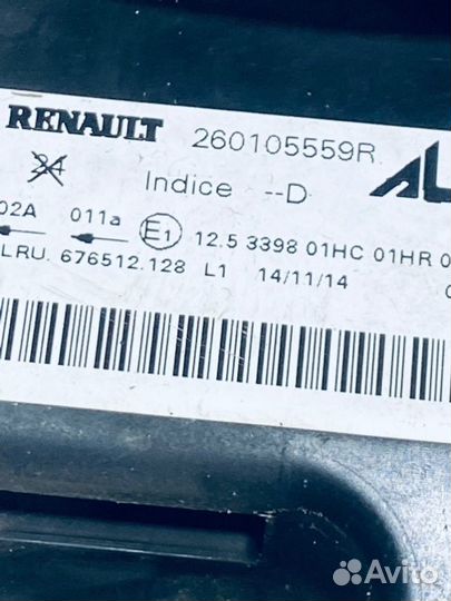 Фара правая Renault Logan 2 седан K7M 2017