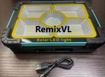 Видео фонарь солнечная батарея 5400mAh power bank