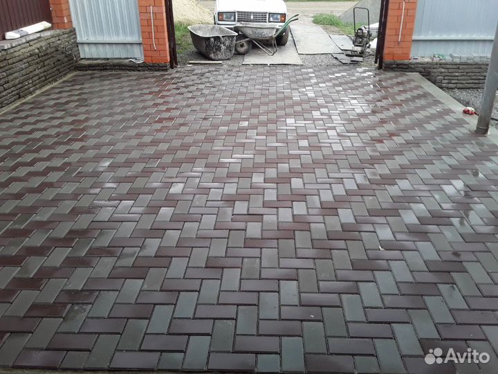 Укладка тротуарной плитки