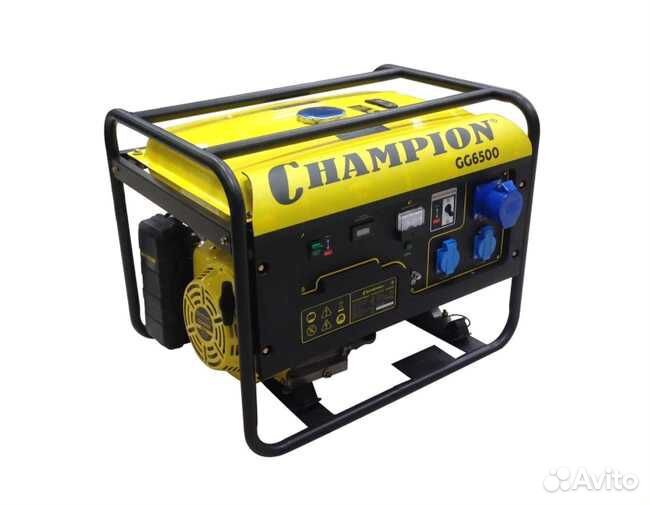 Бензиновый генератор champion GG6500 (5000 Вт)