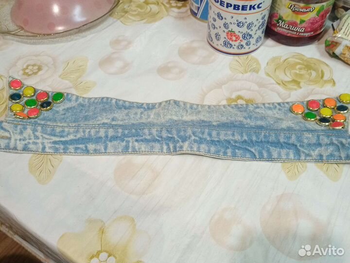 Воротник джинсовый