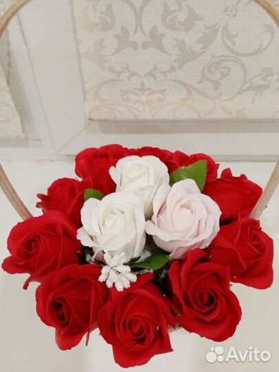 Букет из мыльных цветов