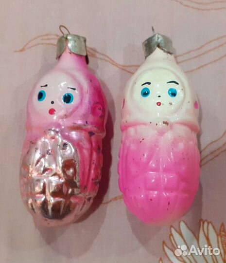 Елочные ссср. Игрушки-двойняшки(1)