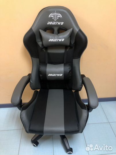 Компьютерное игровое кресло геймерское с массажем