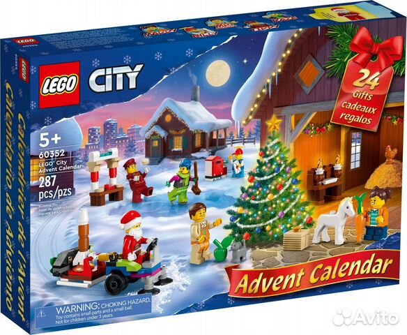 Новый Lego City 60352 Адвент календарь