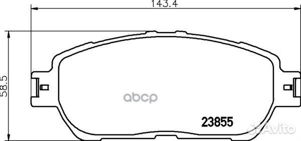 Колодки тормозные дисковые перед (PF-1480)