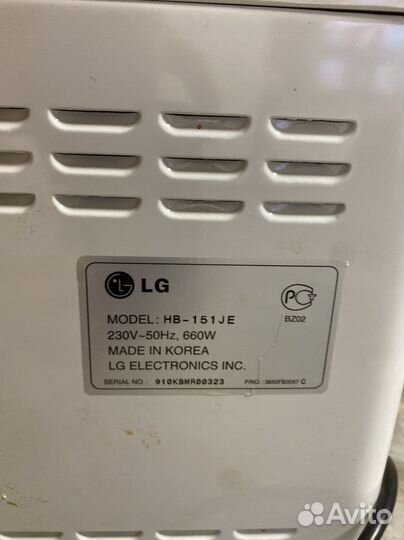Хлебопечка lg