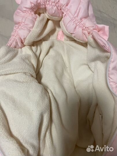 Зимний комбинезон конверт для новорожденных