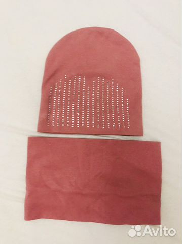 Комплект шапка и снуд для девочки