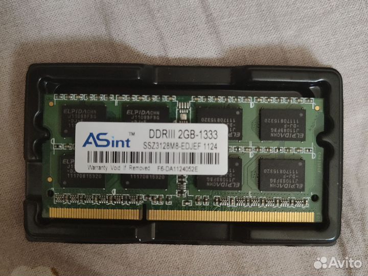 Оперативная память asint ddr3. 2gb 1333