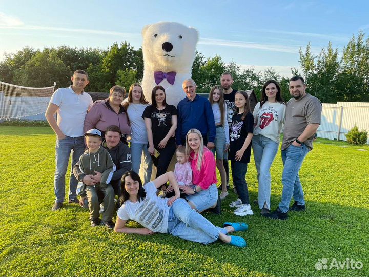 Ростовая кукла белый медведь