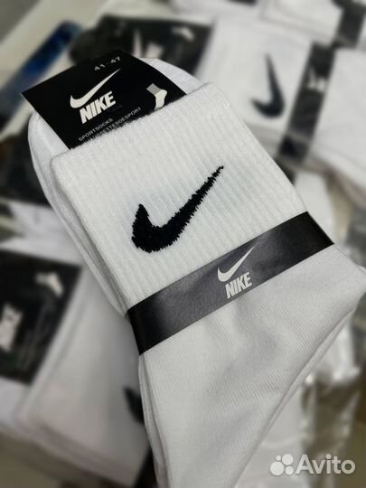 Носки Найк, Nike Белые