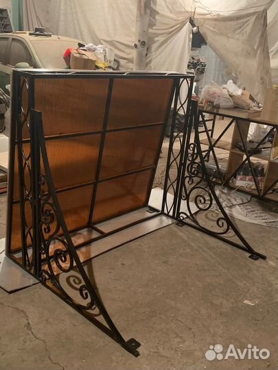 Кованные изделия Козырек и перила