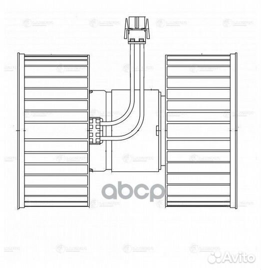 Вентилятор отопителя LFh 26118 luzar