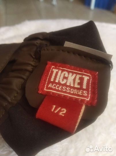 Краги Тикет, прорезинен сост новых на 1-2 года