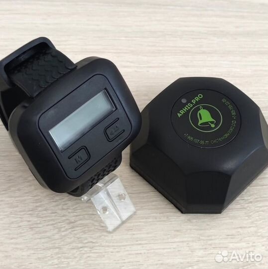 Кнопка вызова официанта Бургер и часы пейджер