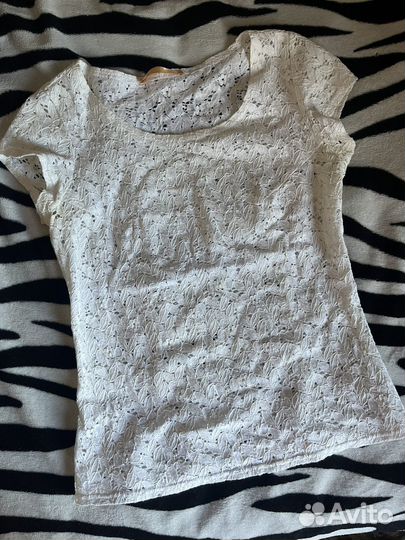 Футболка кружевная zarina женская