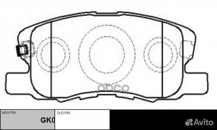 Колодки тормозные Mitsubishi Colt 1.1-1.5 04 (н