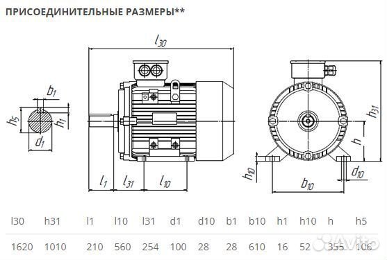 Электродвигатель аир 355мlc4 (450кВт-1500об) новый