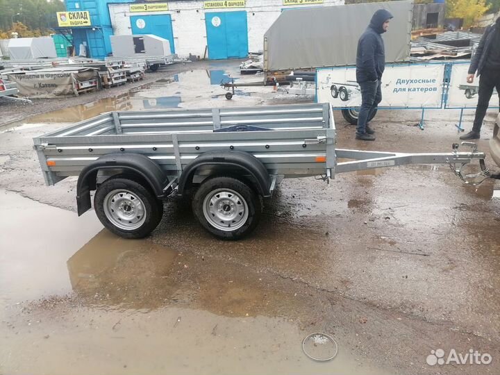 Прицеп двухосный 30.022.Офинкован.Есть запчасти