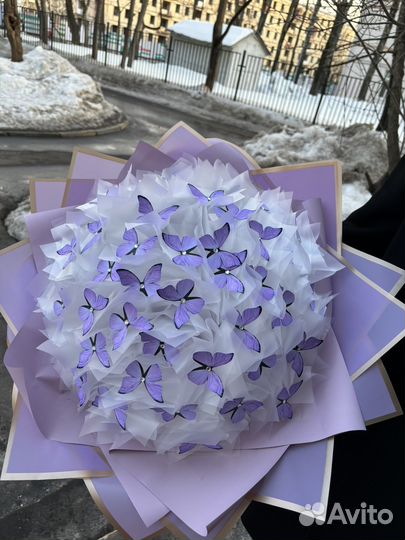 Букет светящийся. Букет из бабочек