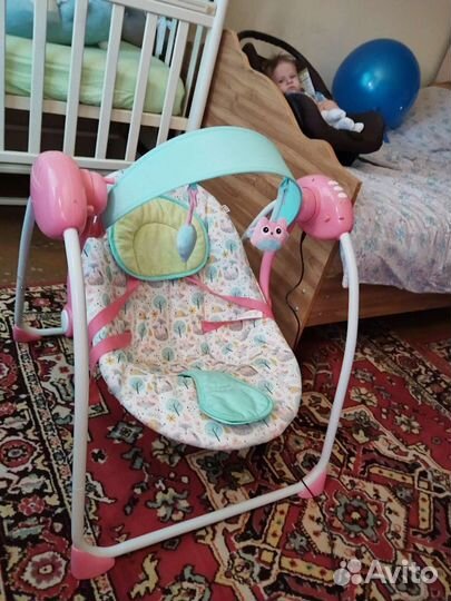 Детские электронные качели для новорожденных