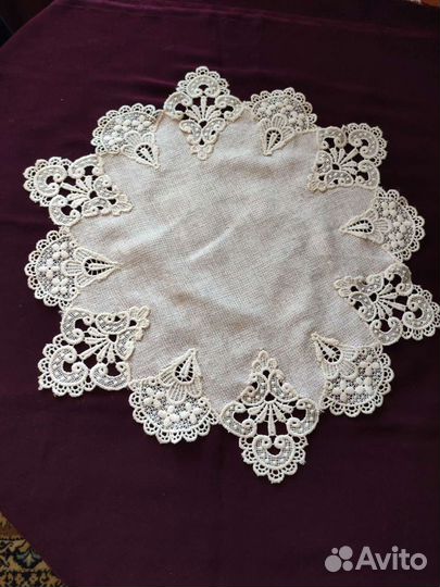 Салфетка плауэнтское кружево, винтаж